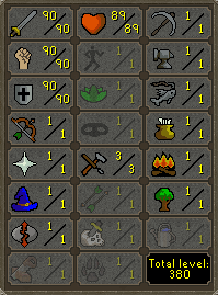 OSRS Account with 90 attack, 90 strength, 90 defense