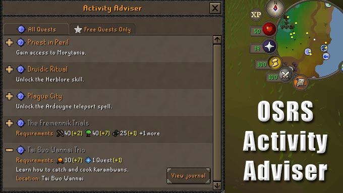 osrs activity adviser